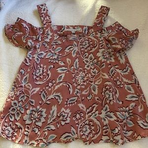 off the shoulder printed top
